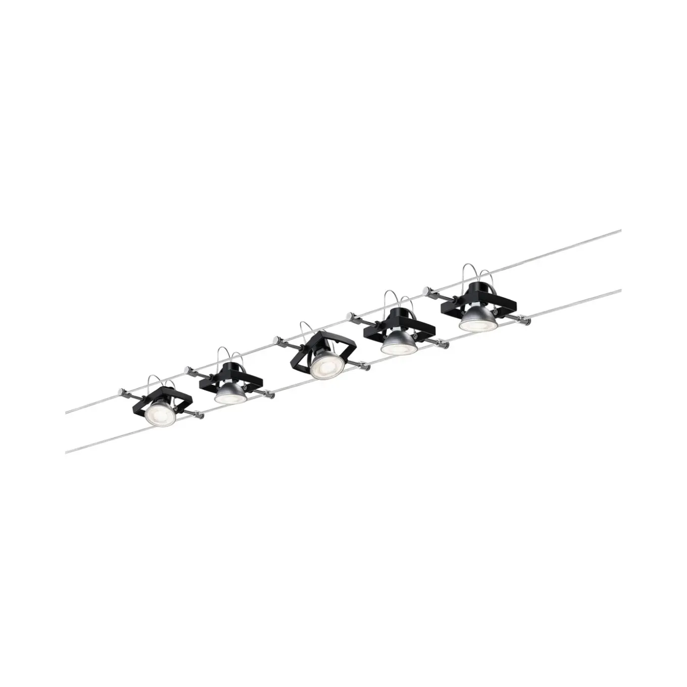Paulmann railsysteem spot Mac II zwart mat metaal kunststof GU5,3 10W