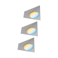 Paulmann starterset spot Clever Connect Trigo nikkel 3x2W