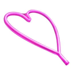 Paul Neuhaus Neon Lamp Hart - Roze - 9W - 29x38cm