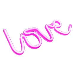 Paul Neuhaus Neon Lamp Neon Love - Roze - 6,5W - 34,3x12,5cm