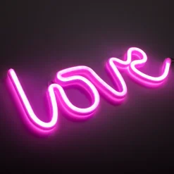 Paul Neuhaus Neon Lamp Neon Love - Roze - 6,5W - 34,3x12,5cm