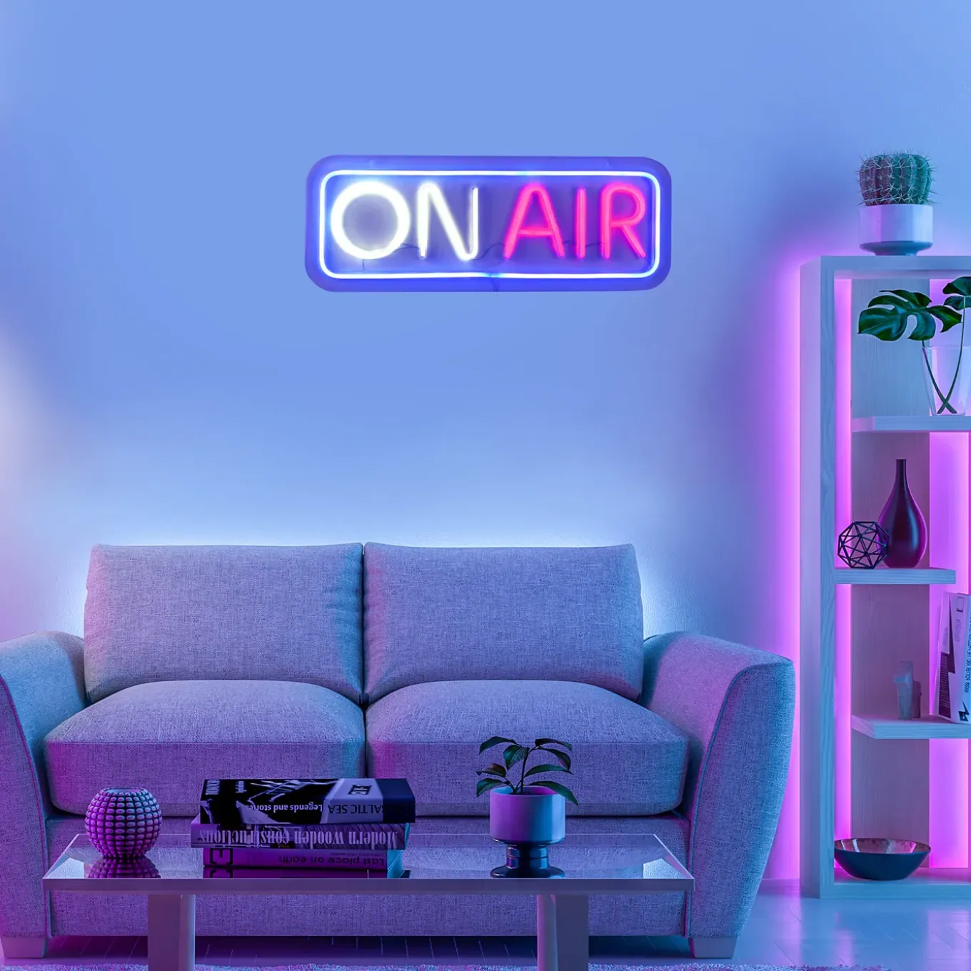 Paul Neuhaus Neon Lamp On Air - Meerkleurig - 10W - 60x22cm