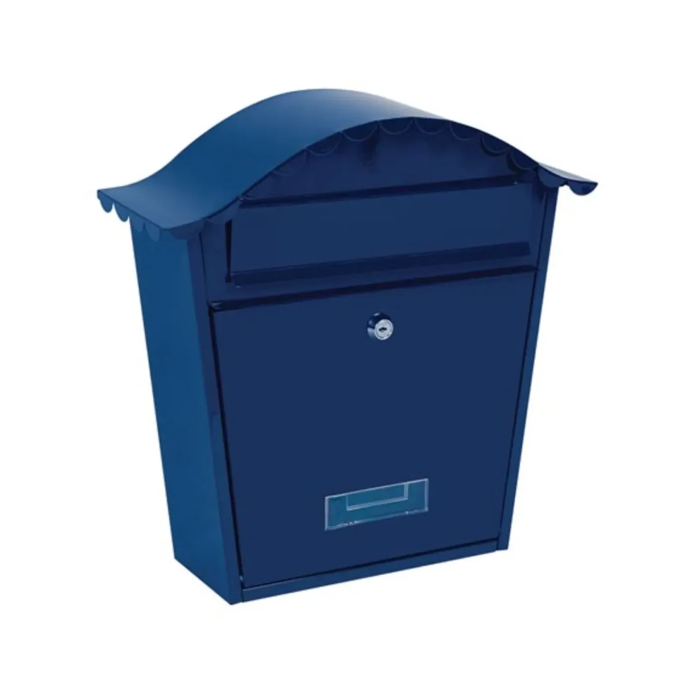 Perel Brievenbus Paris, wandmontage, 13.2 x 36.5 x 37 cm, Blauw