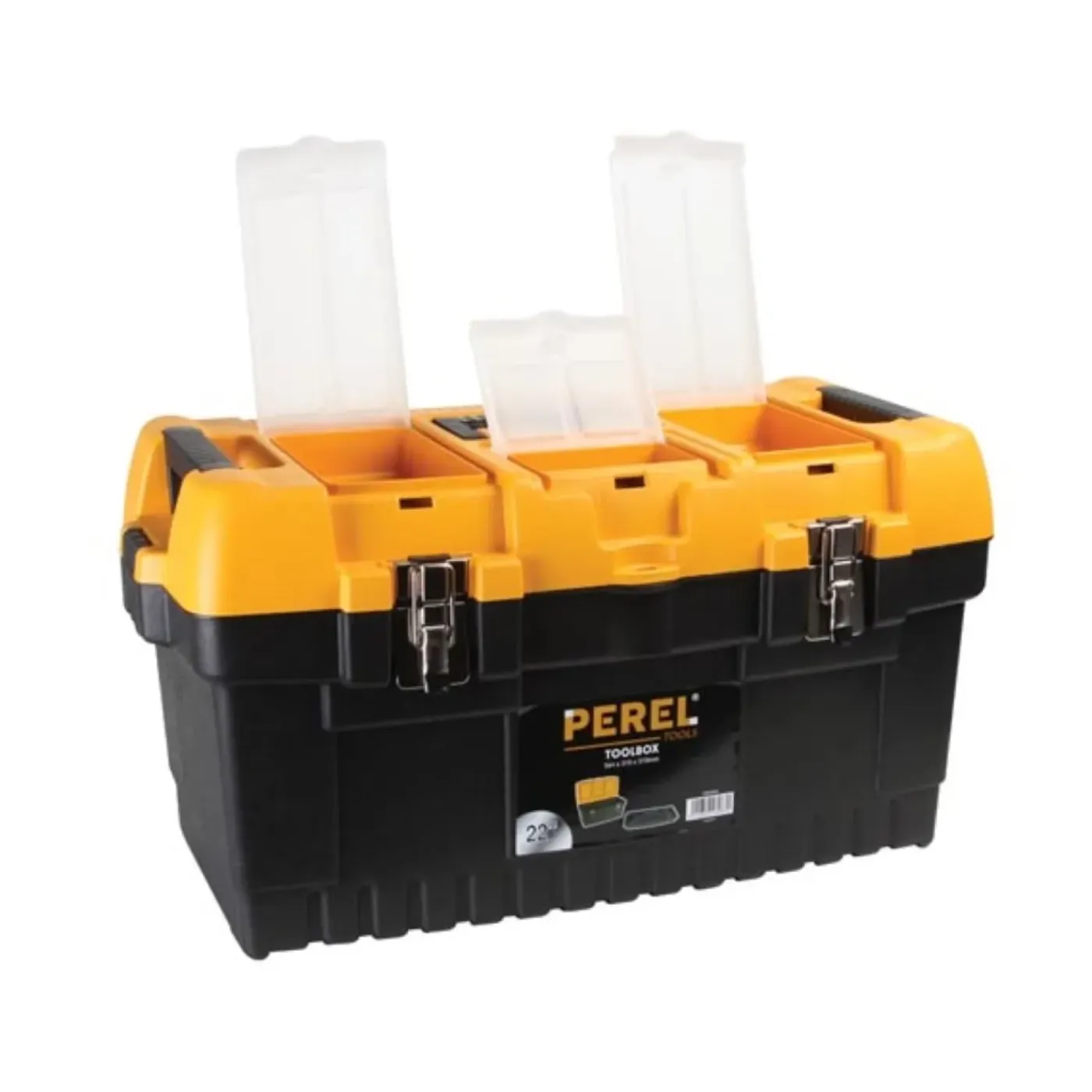 Perel Gereedschapskoffer Leeg, 56.4 X 31 X 31 Cm, Zwart, Polypropyleen