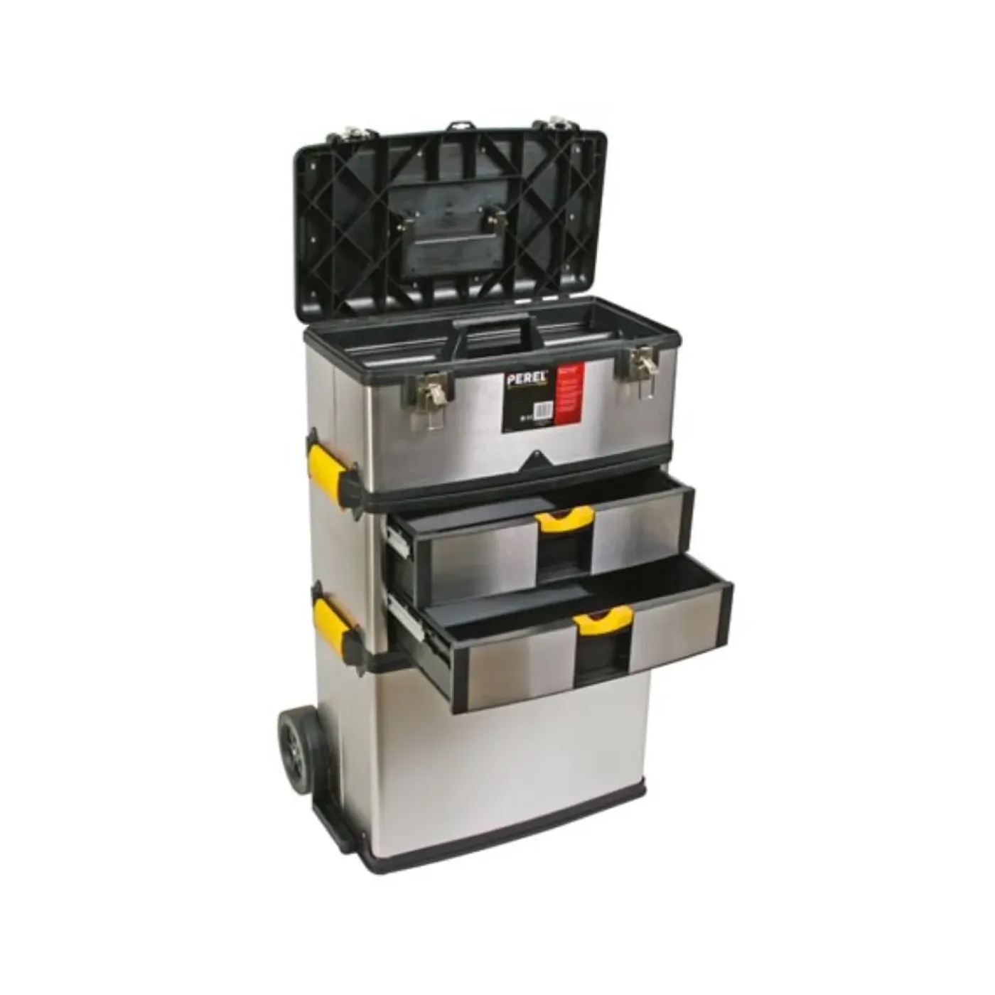 Perel Gereedschapswagen 3-in-1, 57 X 35 X 83 Cm, Grijs, Polypropyleen