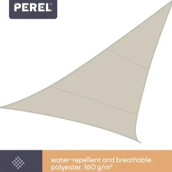 Perel Gss3500 Schaduwdoek 5x5x5m Waterafstotend Voor Tuin En Terras