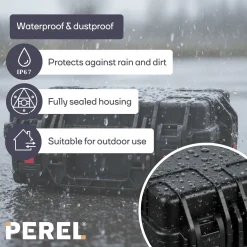Perel Hc450st Hardcase Koffer Ip67 Met Plukschuim Waterdicht