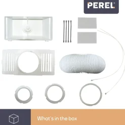 Perel Universele Condensopvangbak, Voor Droogkast Zonder Afvoer, Incl. 1.5 M Slang En 2 Slangklemmen