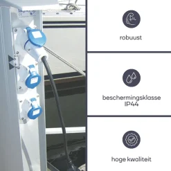 Perel Verloopkabel, H07RN-F 3G2.5, 3 m, 3680 W, Binnen en buiten, IP44, Zwart, Rubber