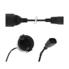 Perel Voedingskabel, H05VV-F 3G1, 1.8 m, 2.5 A/230 V, 2500 W, type F naar C14, voor binnen, pvc, zwa