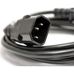 Perel Voedingskabel, H05VV-F 3G1, 1.8 m, 2.5 A/230 V, 2500 W, type F naar C14, voor binnen, pvc, zwa
