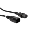 Perel Voedingskabel, 1.8 m, 230 V, 2500 W, C14 naar C13, voor binnen, pvc, zwart