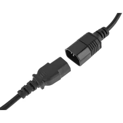 Perel Voedingskabel, 1.8 m, 230 V, 2500 W, C14 naar C13, voor binnen, pvc, zwart