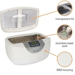 Perel Vtusc3 Ultrasoon Reiniger 2.6 L 35 Khz Voor Sieraden En Brillen