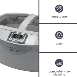 Perel Vtusc3 Ultrasoon Reiniger 2.6 L 35 Khz Voor Sieraden En Brillen