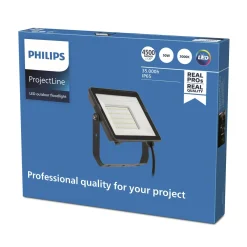 Philips Breedstraler ProjectLine - Zwart - 50W - 4500lm - Warm Wit - IP65