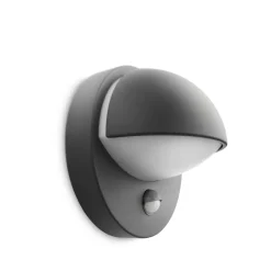 Philips Buitenwandlamp June - Antraciet - E27 - 12W - met Sensor