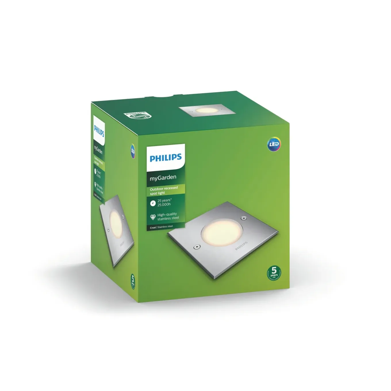 Philips grondspot MyGarden Crust RVS 3W