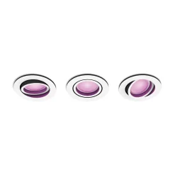 Philips Hue inbouwspot Centura rond wit gekleurd en wit licht GU10 5,7W 3 stuks