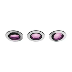 Philips Hue inbouwspot Centura aluminium wit en gekleurd GU10 5,7W 3 stuks