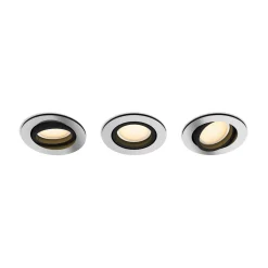 Philips Hue inbouwspot Milliskin aluminium 5W 3 stuks