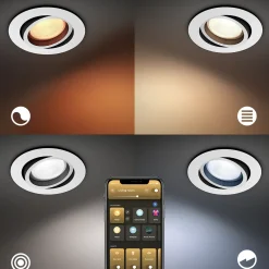 Philips Hue inbouwspot Milliskin wit GU10 5W