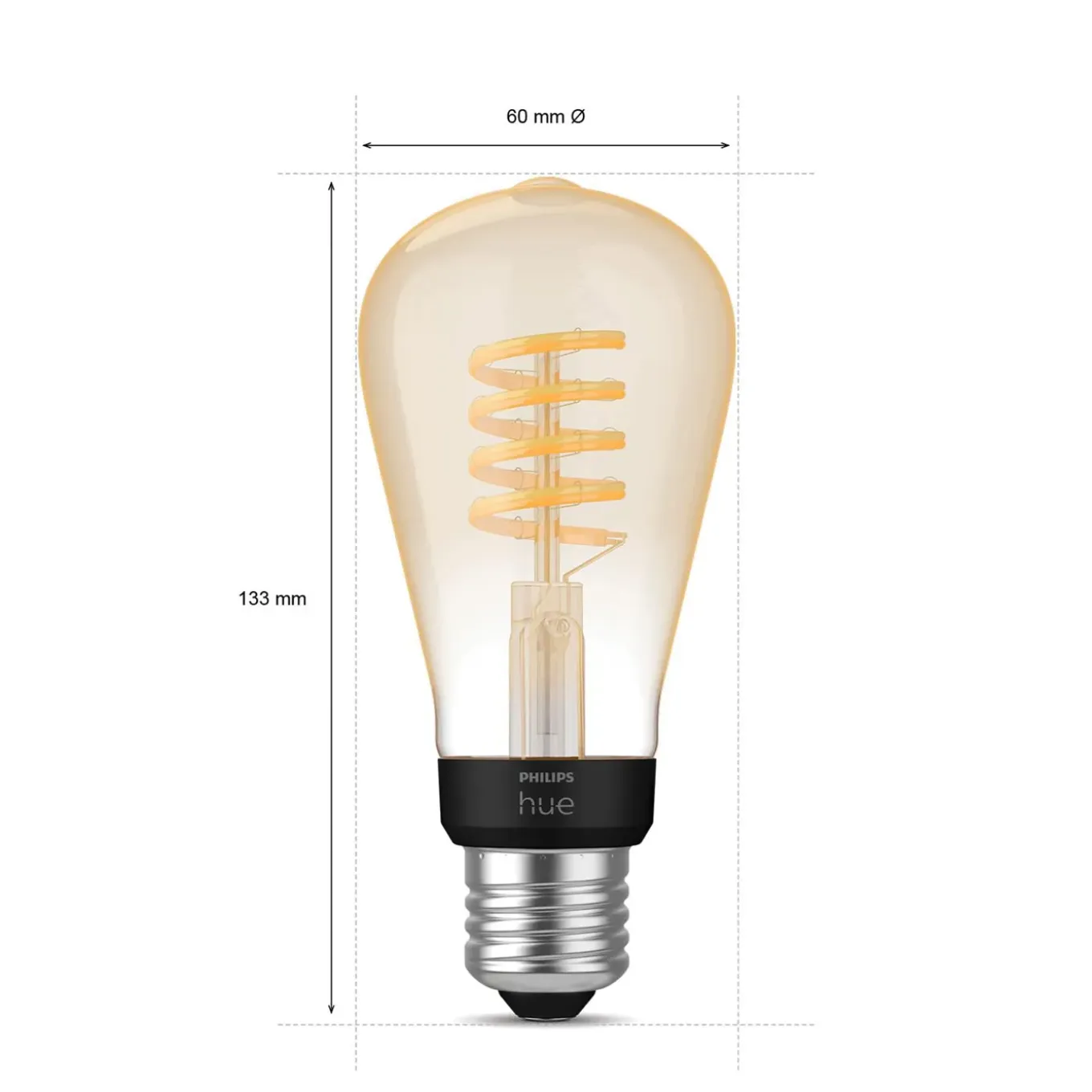 Philips Hue ledfilamentlamp edison ST64 E27 7W