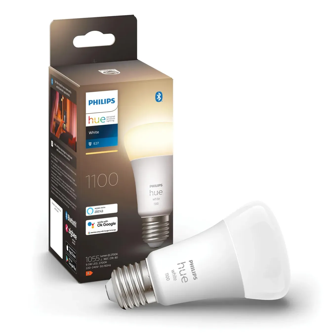 Philips Hue ledlamp A60 warm wit E27 9,5W
