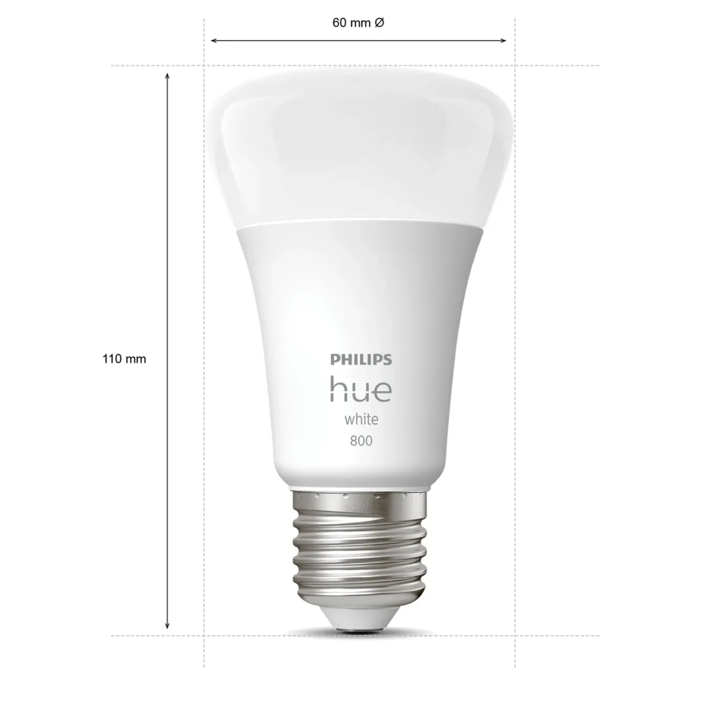 Philips Hue ledlamp warm wit E27 9W 3 stuks