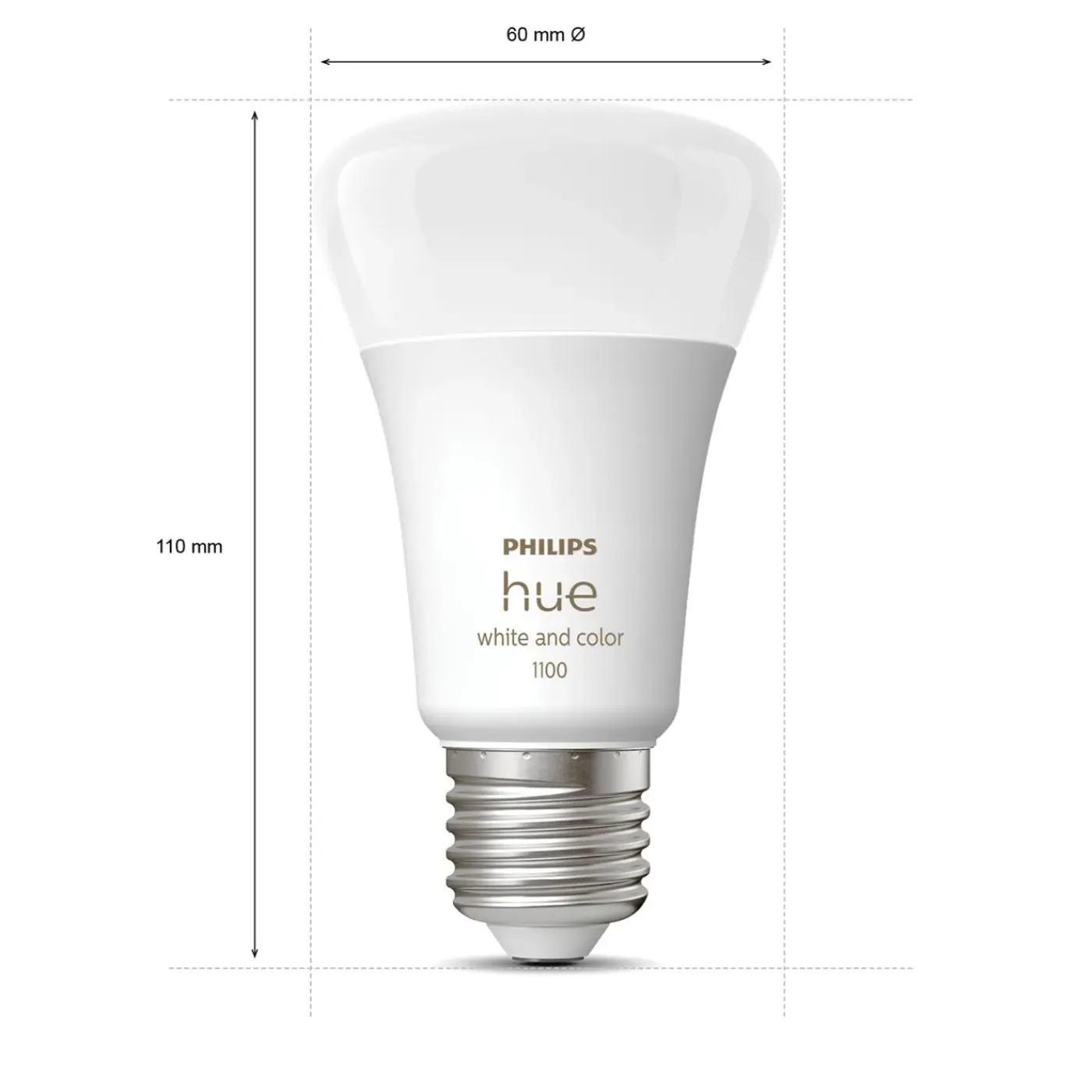 Philips Hue ledlamp wit en gekleurd licht E27 11W