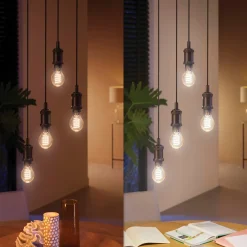 Philips Hue Led Set Van 3 E27 Standaard Lampen (a60) Filament Spiraal Goud Warm Tot Koelwit Licht