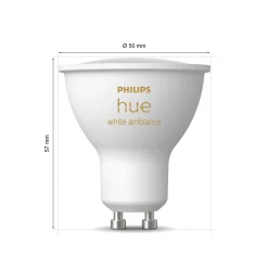 Philips Hue ledspot GU10 4,3W set van 2