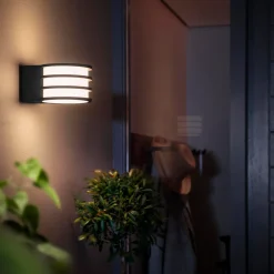 Philips Hue Lucca wandlamp - warmwit licht - zwart