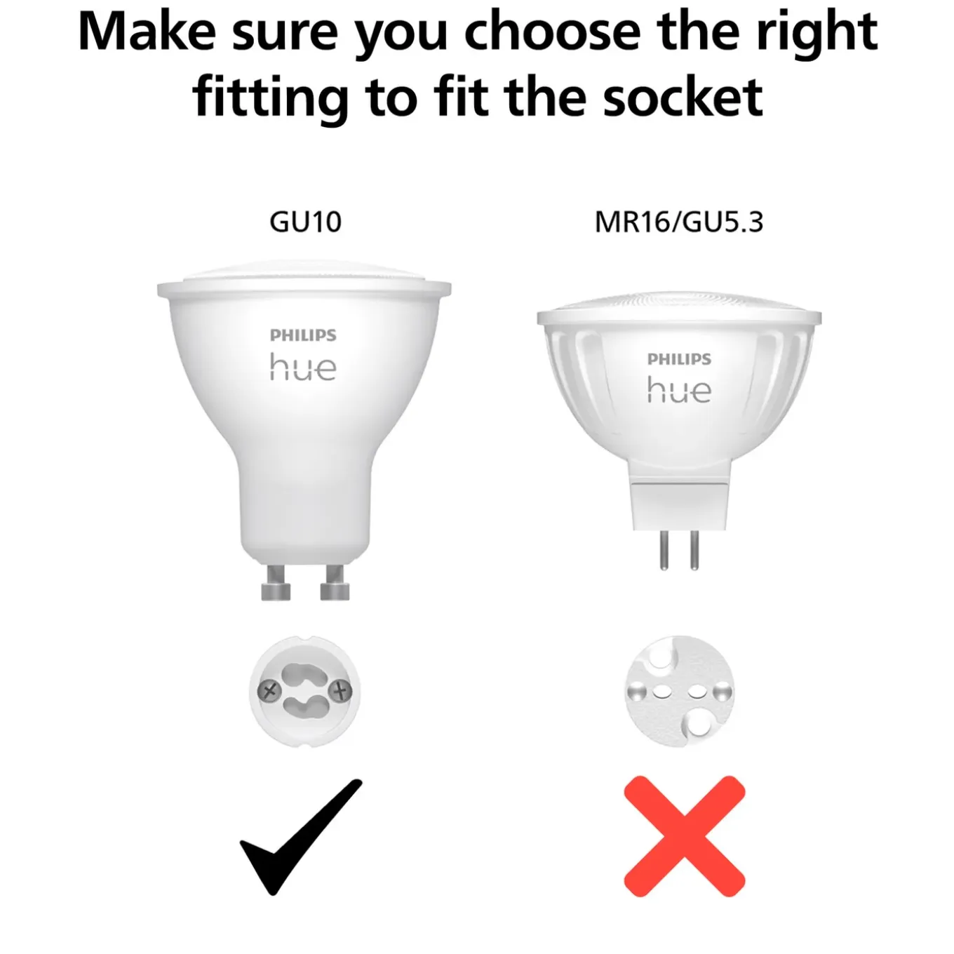 Philips Hue slimme ledspot aanpasbaar wit GU10 5W set van 3