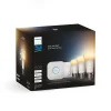 Philips Hue starterkit - warm tot koelwit licht - 3 lampen - E27 - 1100lm - 1 dimmer switch