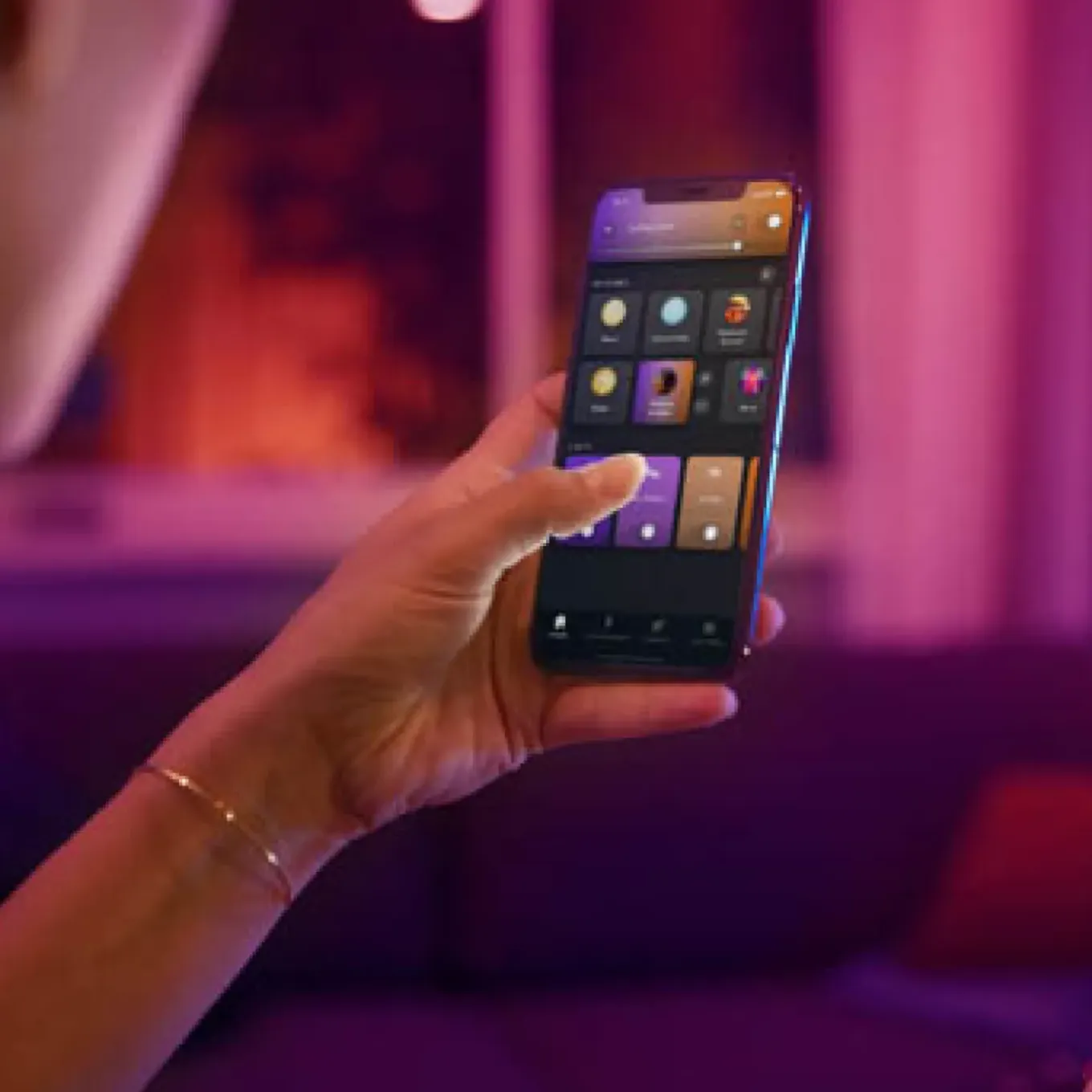 Philips Hue tafellamp Bloom zwart 7,1W