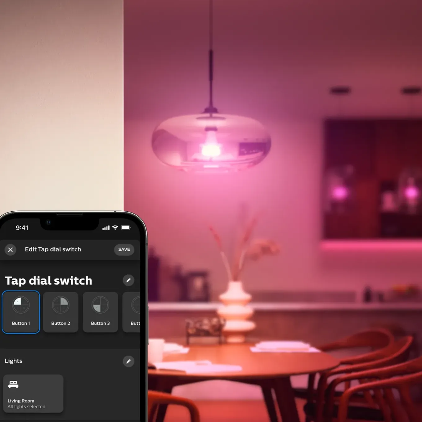 Philips Hue Tap Dial Switch Draadloze Draaischakelaar - Zwart Mat
