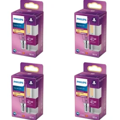 Philips LED AfzuigkapLamp E14 - 40W - Warmwit Licht - 4 Stuks