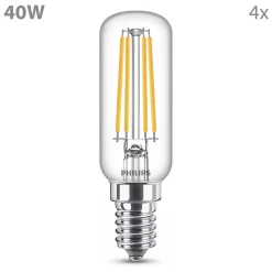 Philips LED AfzuigkapLamp E14 - 40W - Warmwit Licht - 4 Stuks
