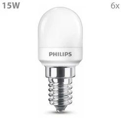 Philips LED Koelkastlamp E14 - 15 W - Warmwit Licht - 6 Stuks