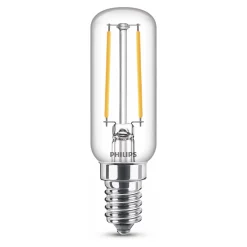 Philips Ledlamp T25 Transparant - E14 - 2,1W - Warm Wit