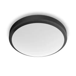 Philips plafondlamp Doris zwart ø22cm 6W