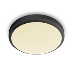 Philips plafondlamp Doris zwart ø22cm 6W