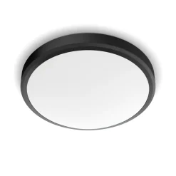 Philips plafondlamp Doris zwart ø31,3cm 17W