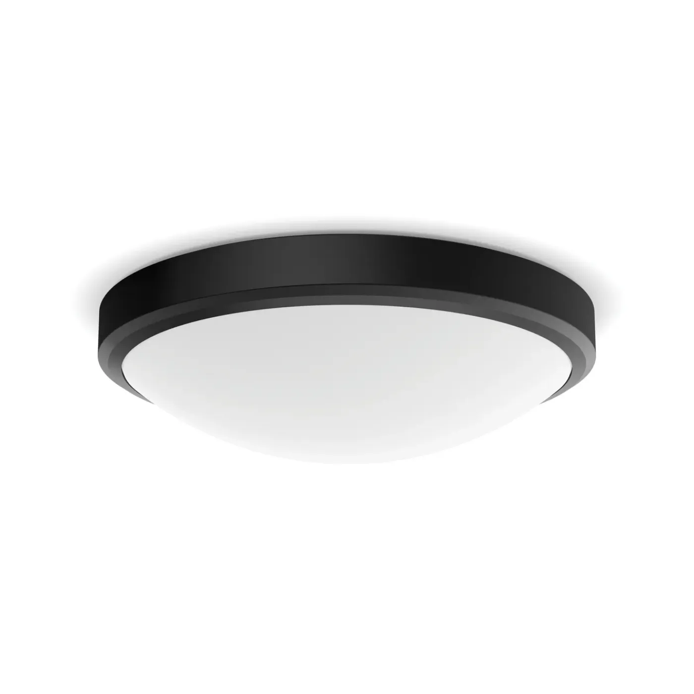 Philips plafondlamp Doris zwart ø31,3cm 17W
