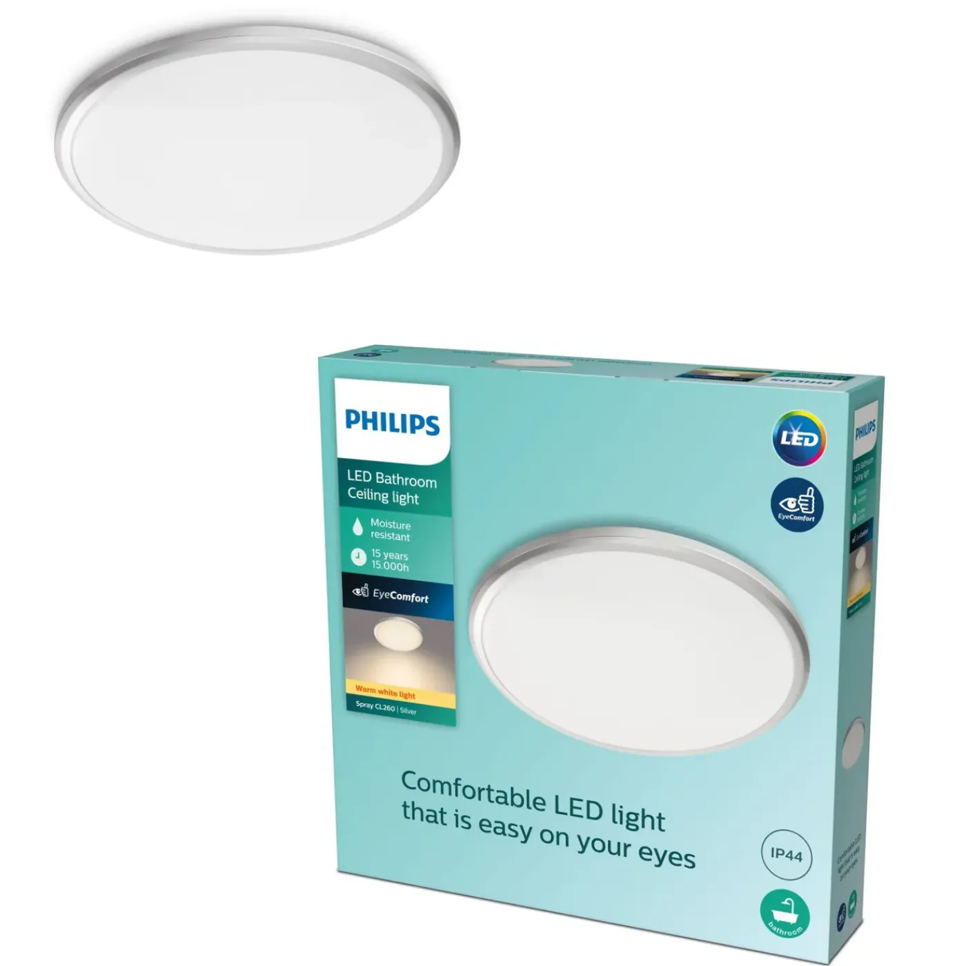 Philips plafondlamp Spray wit klein