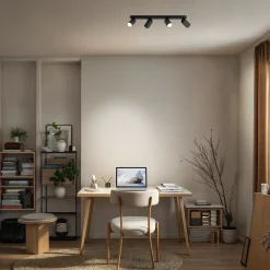 Philips plafondspot Pongee zwart 4xGU10