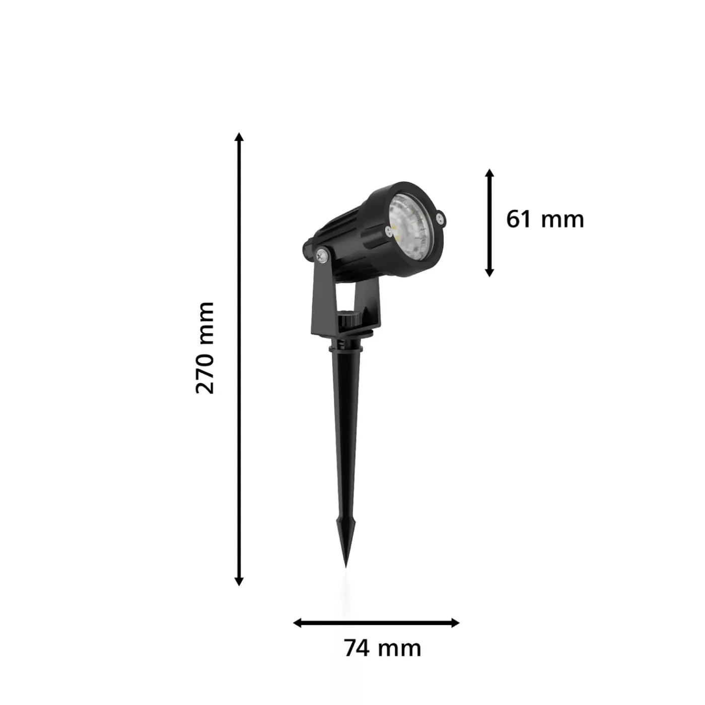 Philips prikspot pack GardenLink Caper 24V zwart 3 st