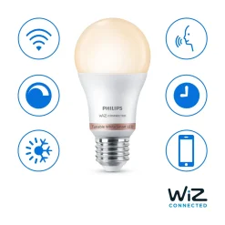 Philips slimme ledlamp A60 E27 8W set van 2