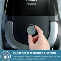 Philips Stofzuiger Met Zak Fc8241/09 Serie 2000 Powergo 750w 77db Intens Zwart